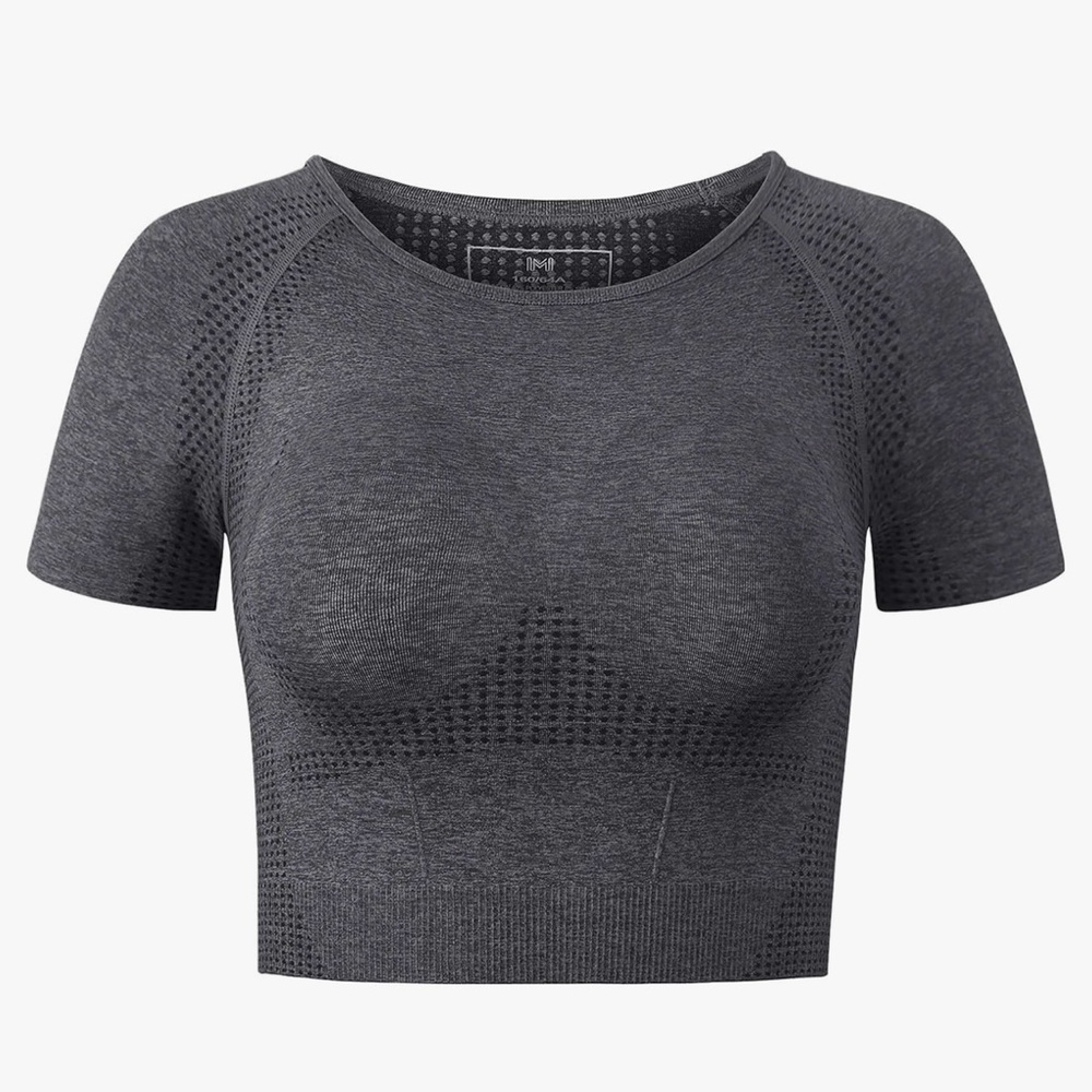 NWOT Fulbelle Dark Grey Workout Top, Size L